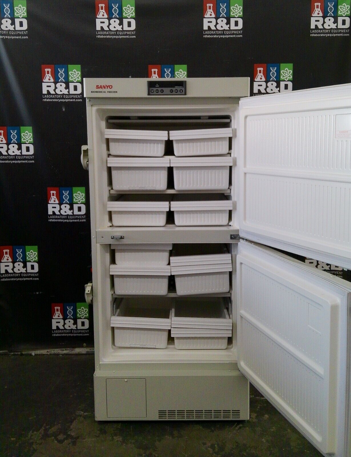 Sanyo MDF-U537 Two-Door Biomedical -30C Lab Freezer 17Cf 120V FULLY TESTED