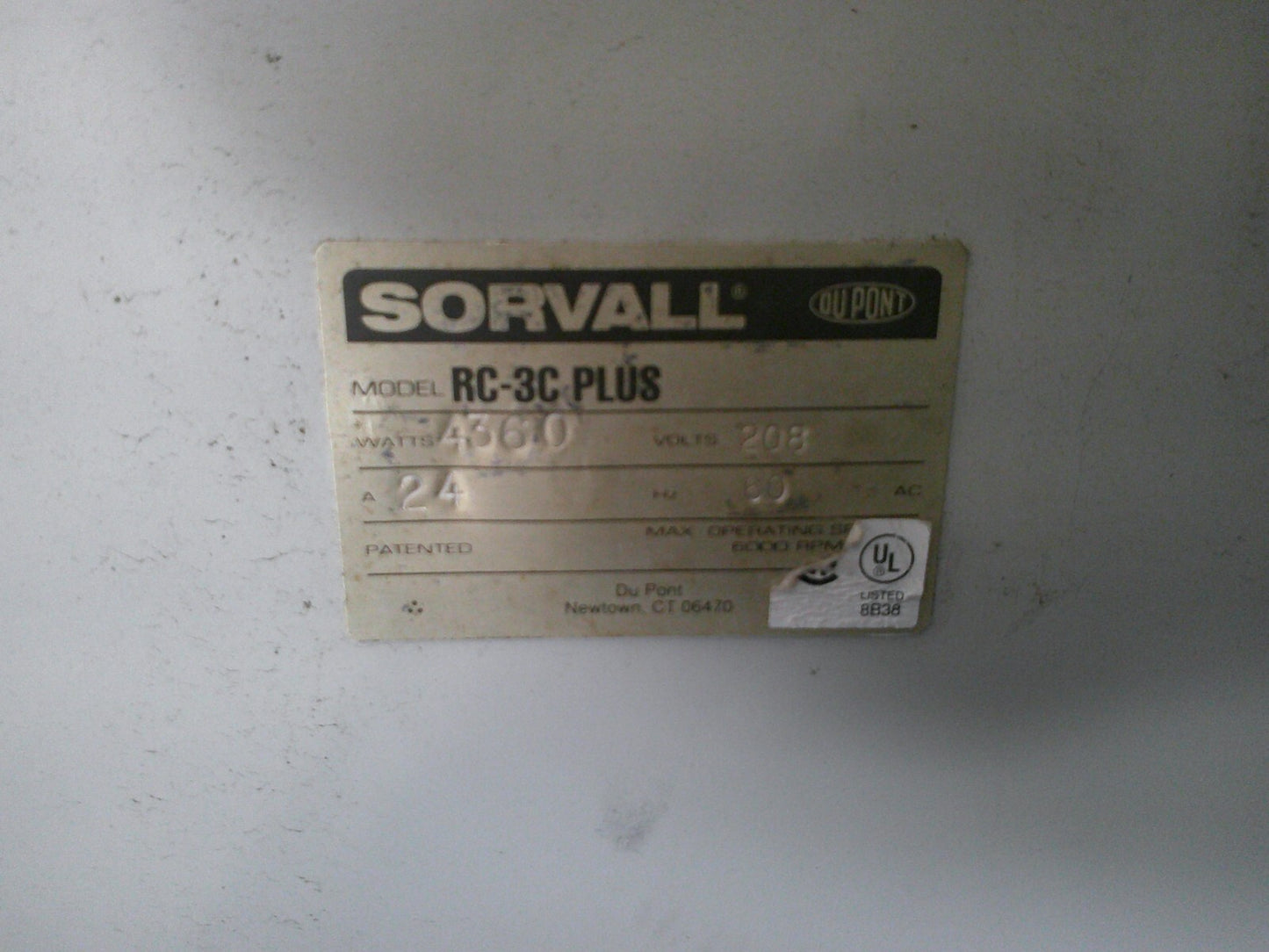 Sorvall RC 3C Plus Refrigerated Floor Centrifuge w/ Rotor 220v FULLY TESTED