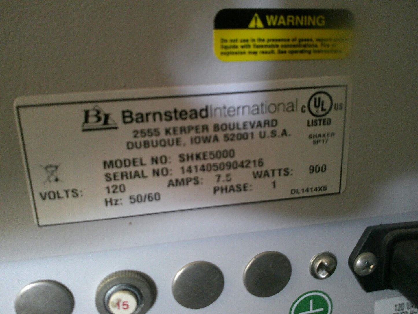 Barnstead / Lab-Line MaxQ 5000 Incubator Shaker 120v, FULLY TESTED