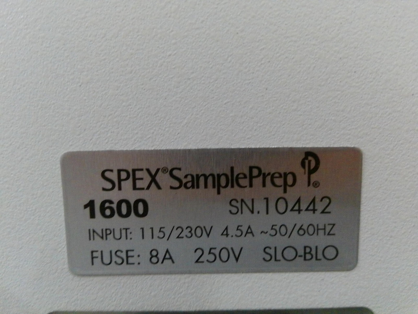 SPEX SamplePrep 1600 MiniG Tissue Homogenizer Cell Lyser