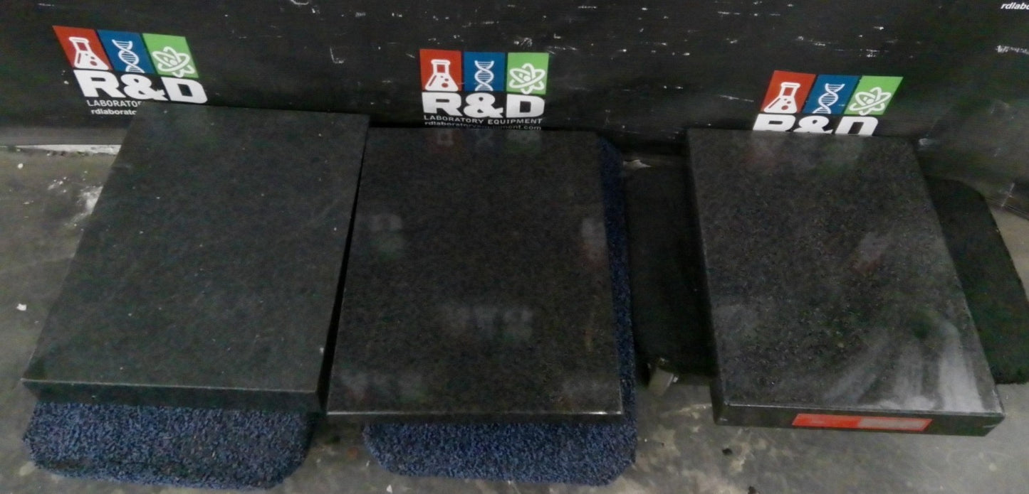 Granite Surface Inspection Plates 24"x18"x4" - Lot of 3