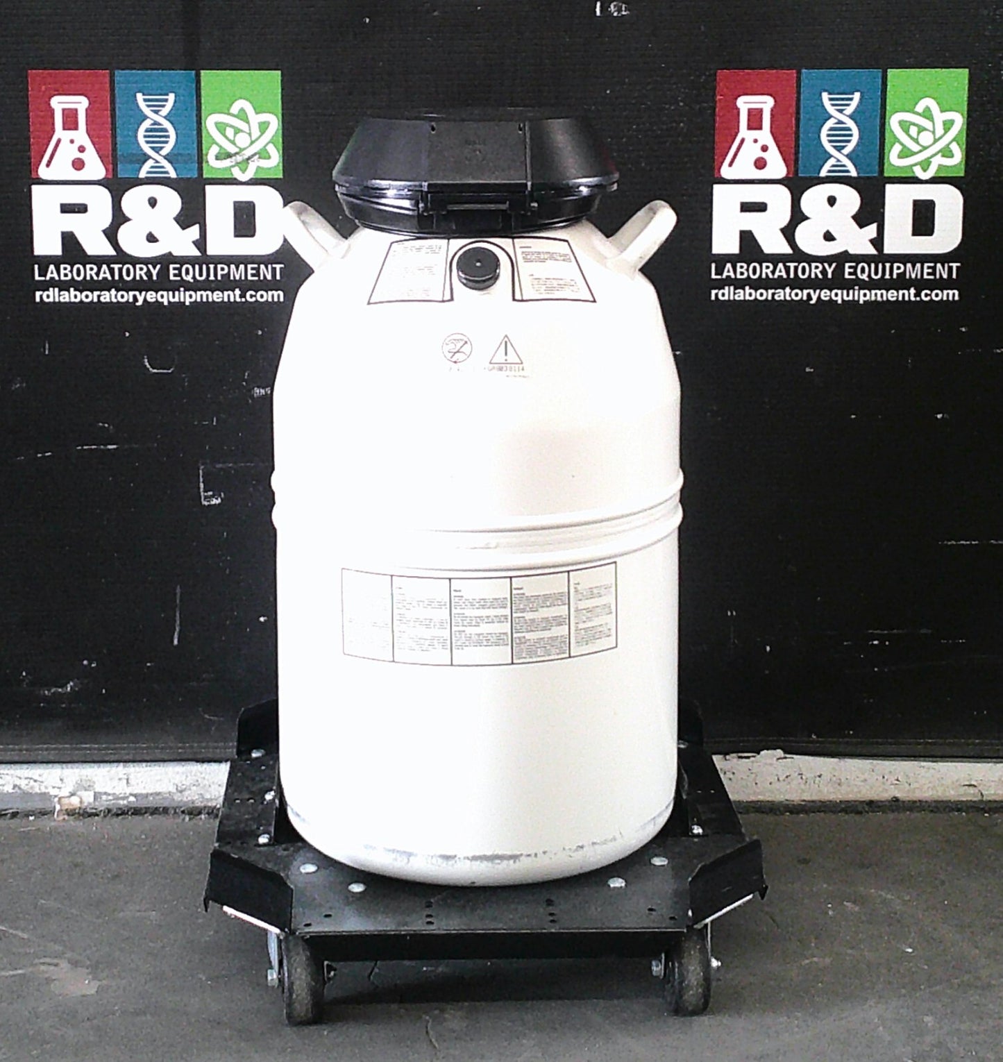 Thermolyne Bio-Cane 20 LN2 Liquid Nitrogen Dewar Cryo Storage Tank 20L w/ Dolly