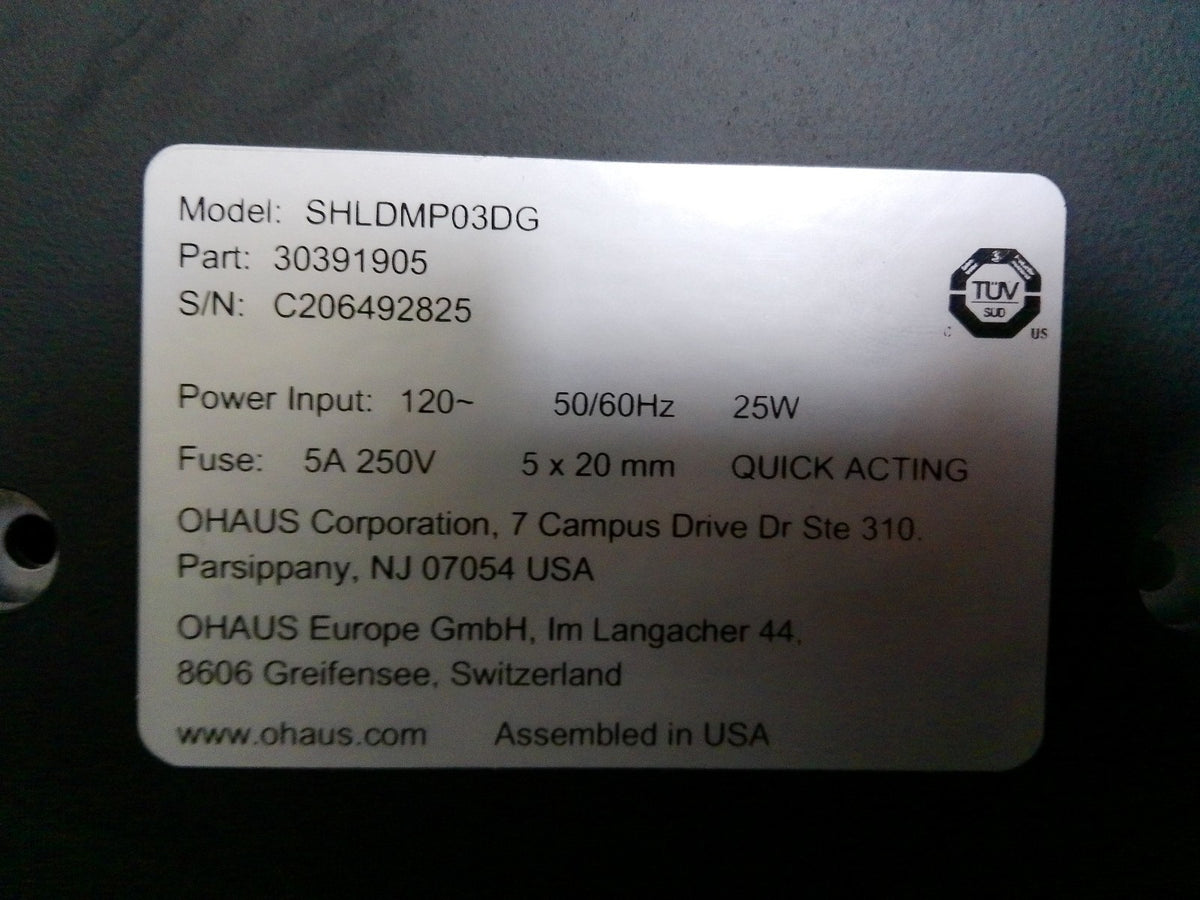 Ohaus SHLDMP03DG Light Duty Orbital Shaker FULLY TESTED
