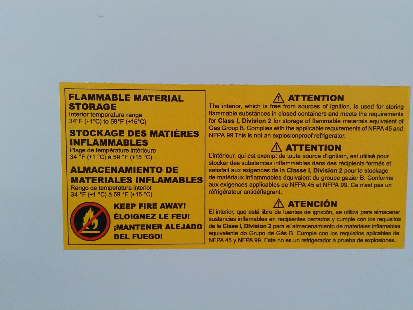 Liebherr LFBFS12W1HC Mediline Flammable Materials +4C Refrigerator 12Cf 120v