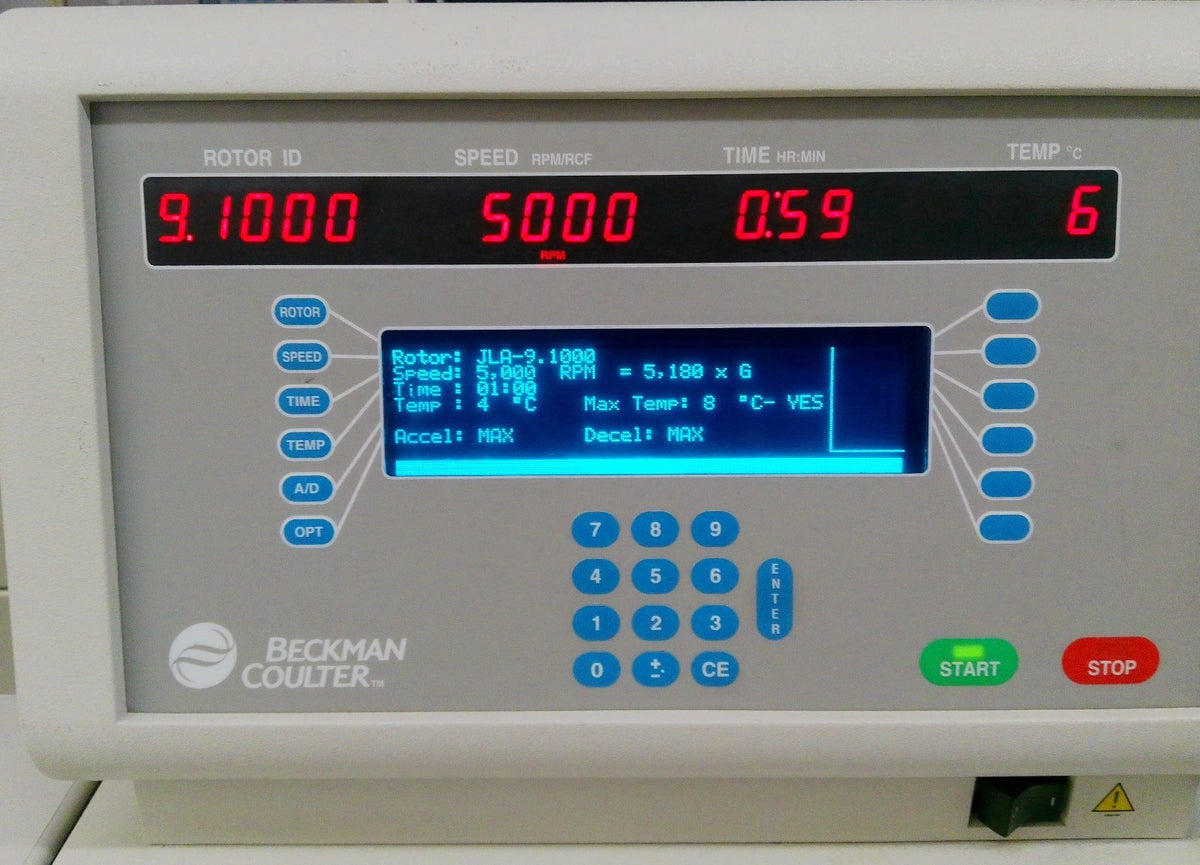 Beckman Coulter Avanti J-HC High-Capacity Refrigerated Floor Centrifuge w/Rotor