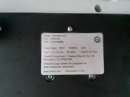 Ohaus Digital Orbital Shaker SHLD0415DG/30391912 TESTED