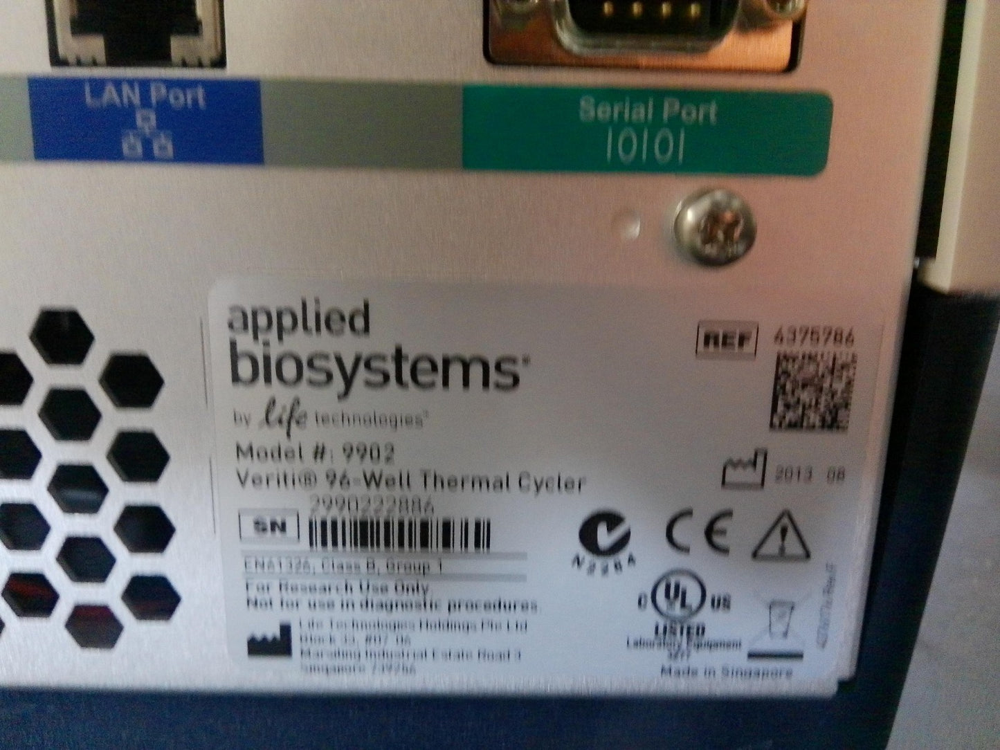 Applied Biosystems 9902 Veriti 96Well Thermal Cycler (2013)