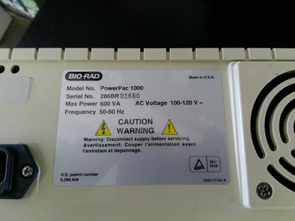 Bio-Rad PowerPac 1000 Electrophoresis Power Supply
