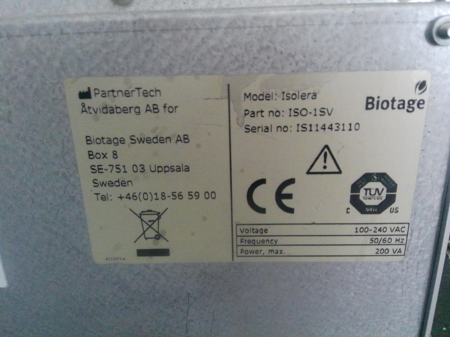 Biotage ISO-1SV Isolera One 3.3.0 Flash Chromatography System
