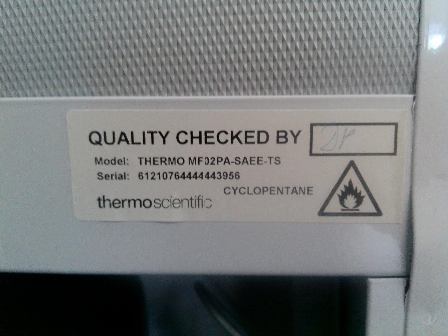 Thermo Scientific MF02PA-SAEE-TS Countertop -20C Laboratory Freezer 1.13Cf