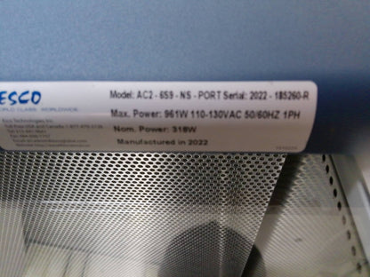 Esco 6ft AC2-6S9-NS-PORT (2022) A2 Biosafety Cabinet w/Stand & UV FULLY TESTED