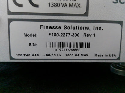 Finesse G3Lab Universal F100-2277-300 Rev 1 Bioreactor Controller w/pH&DO Probes