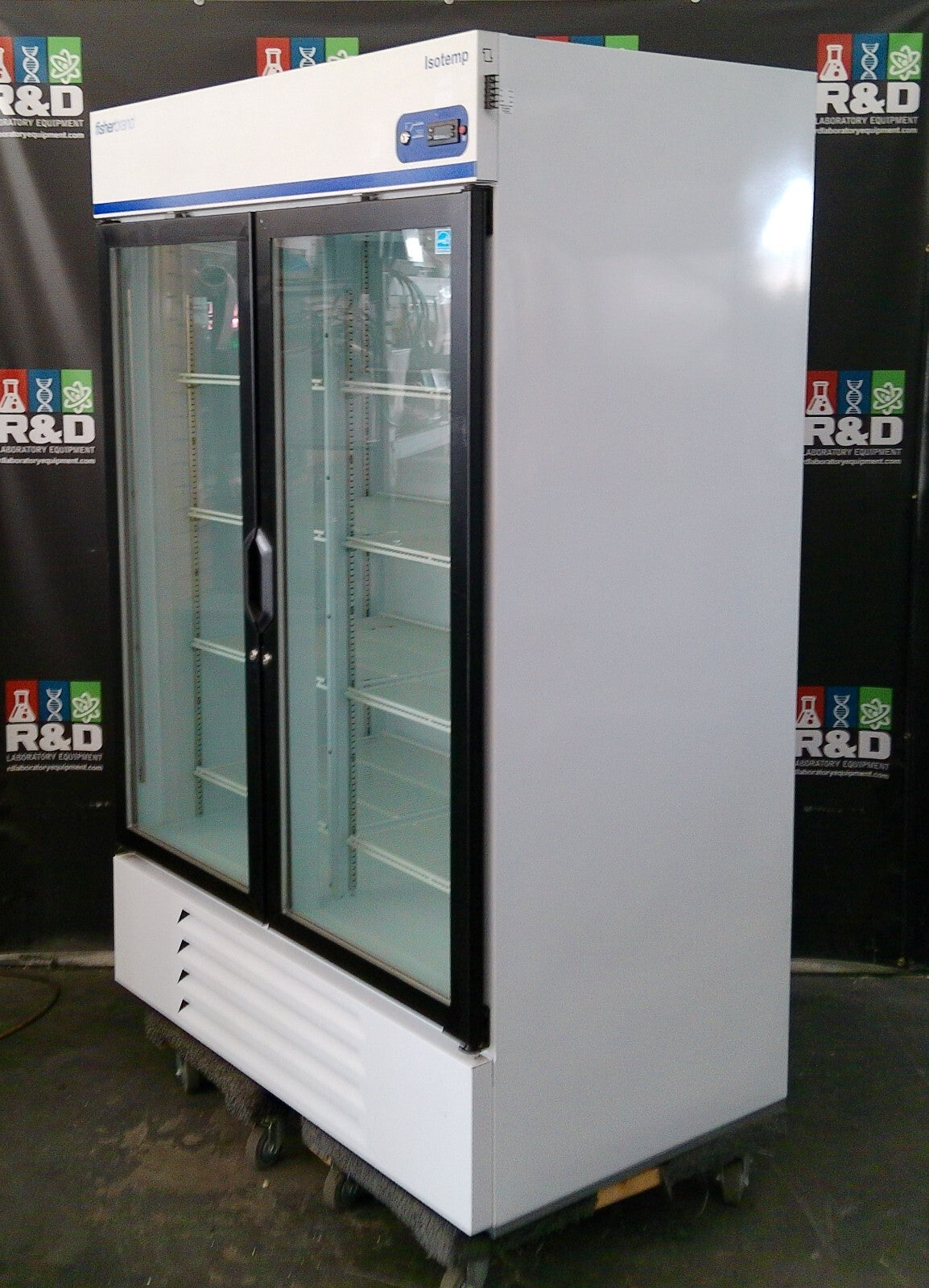 Fisherbrand GTFBG49RPGA Isotemp 4° Refrigerator Glass Double Door, 49Cf, TESTED