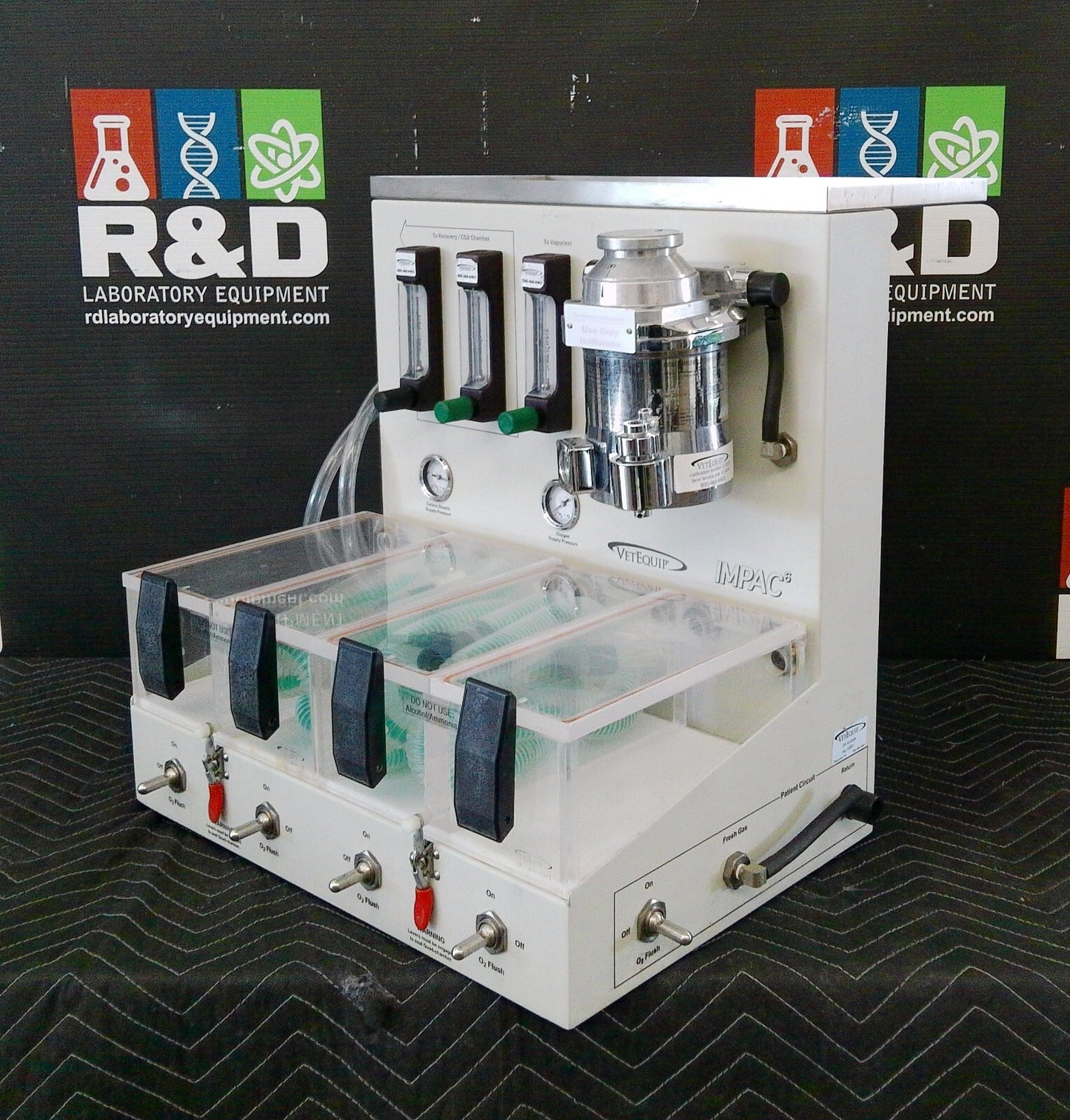 VetEquip Impac 6 Quad-Chamber Rodent/Mouse Veterinary Anesthesia System