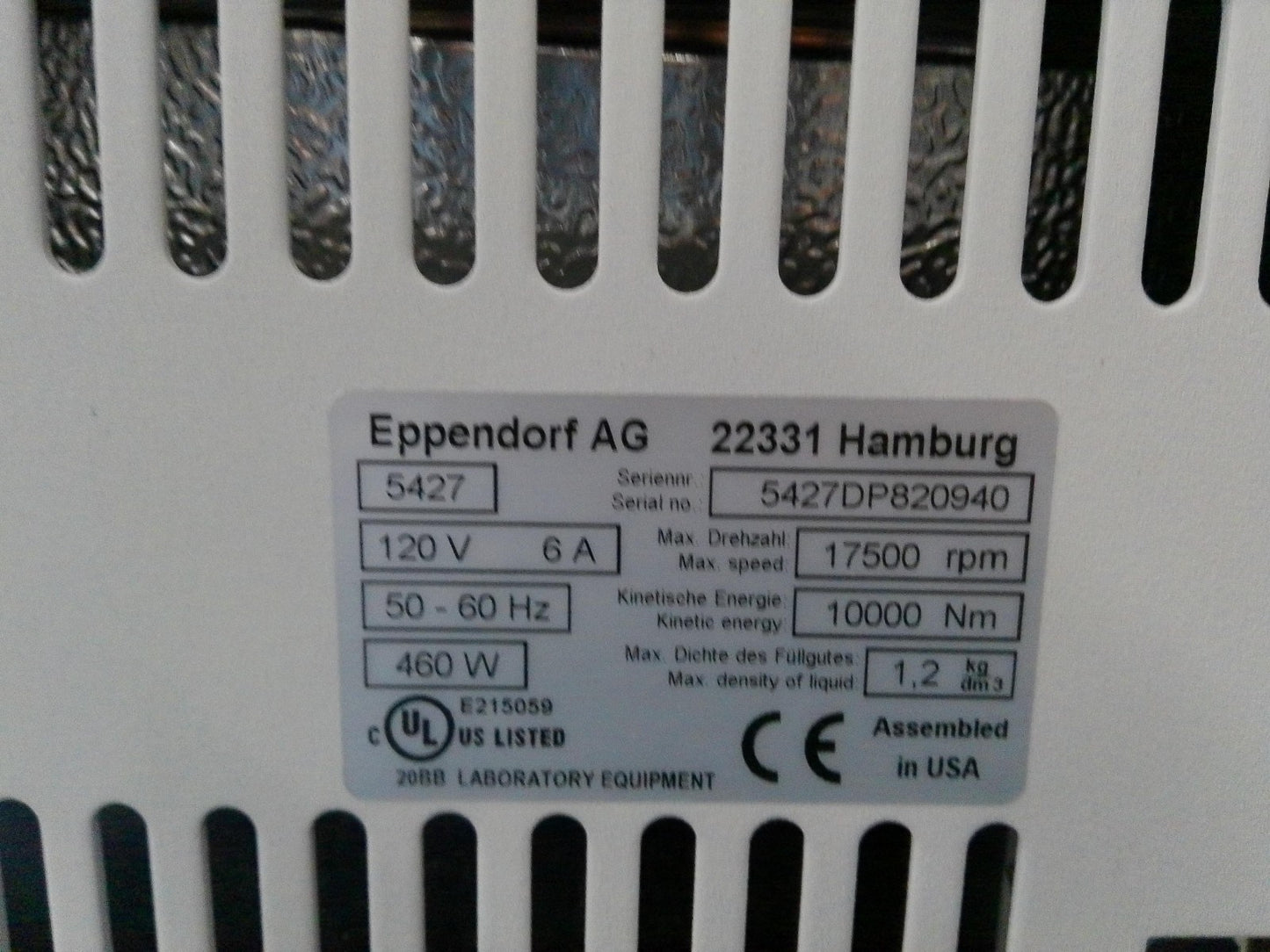 Eppendorf 5430 Micro-Centrifuge w/ FA-45-30-11 Rotor FULLY TESTED