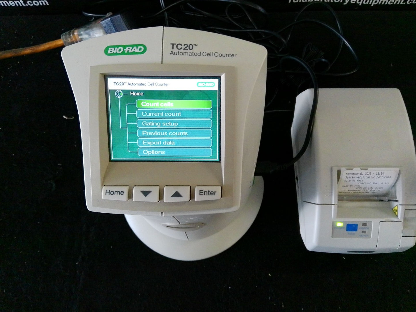 Bio-Rad TC20 Automated Cell Counter w/ Printer and Accessories