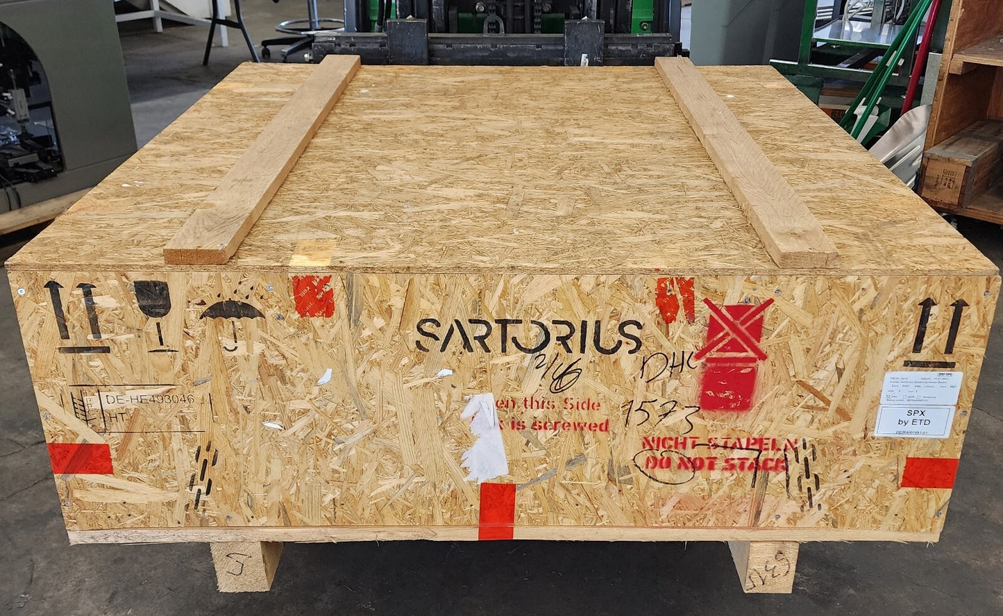 Sartorius/ Minebea Intec IFS4 Stainless Steel Weighing Platform Drum Scale