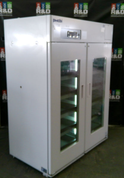 PHCbi MPR-1412R-PA Double Door Pharmaceutical +4C Refrigerator 48Cf 120v