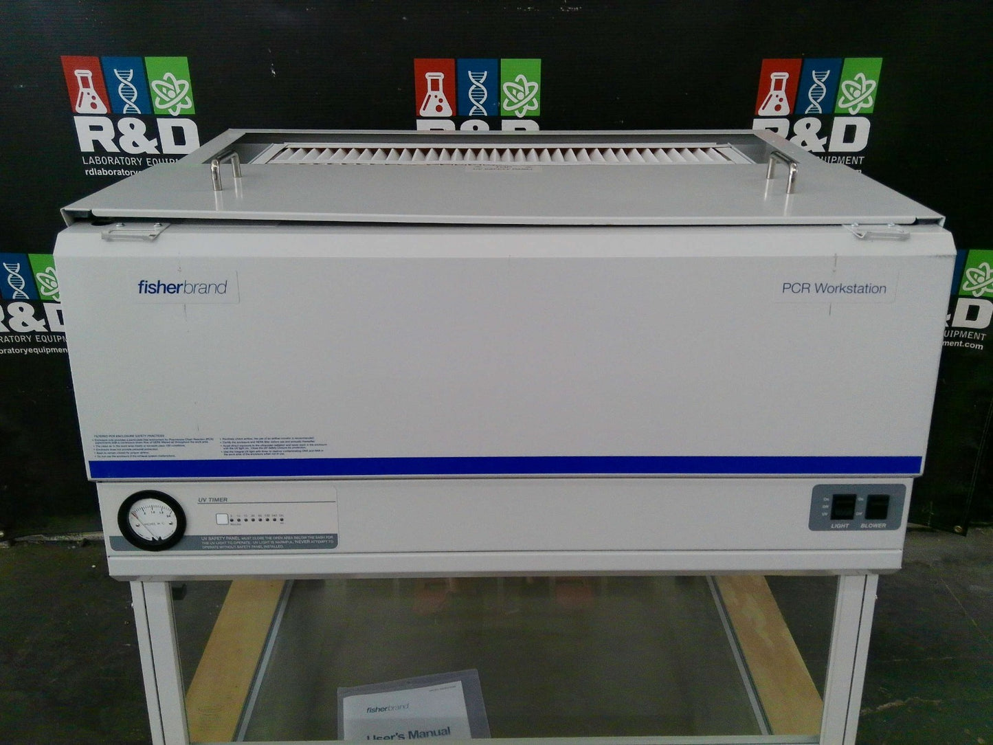 Fisherbrand/Labconco 3ft 3560002 HEPA PCR Workstation Laminar Flow w/UV Lighting