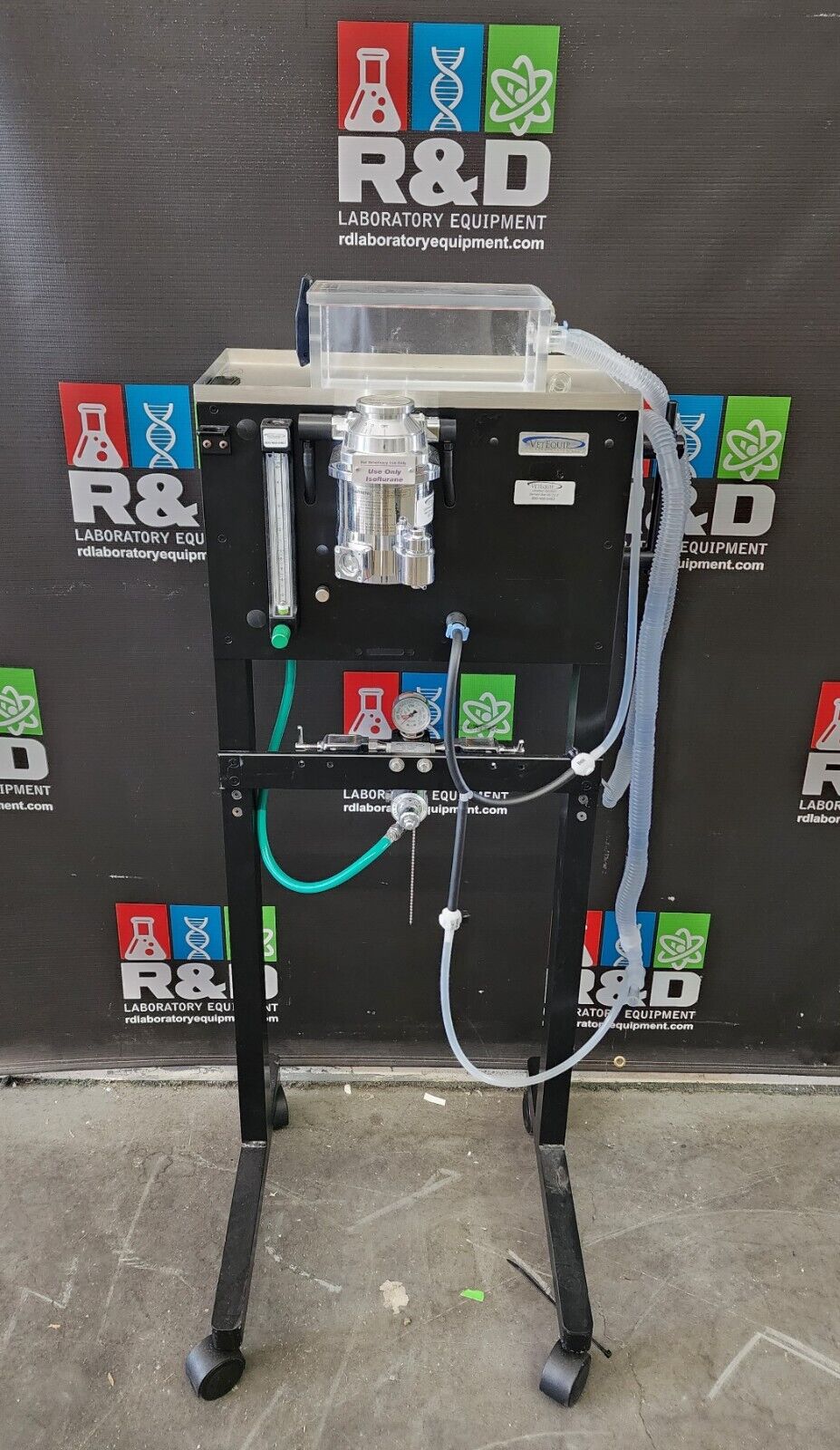 VetEquip Veterinary Rodent Anesthesia System, Isoflurane Vaporizer With Cart