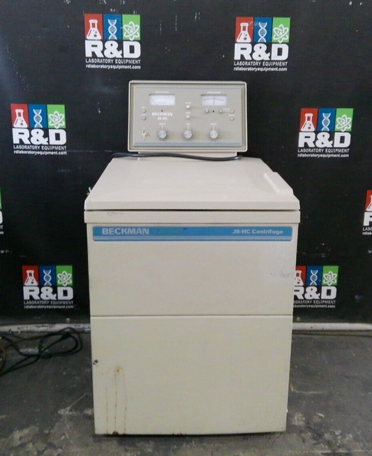 Beckman J6-HC Refrigerated Floor Centrifuge w/ JS-4.2 Rotor & Buckets 240v
