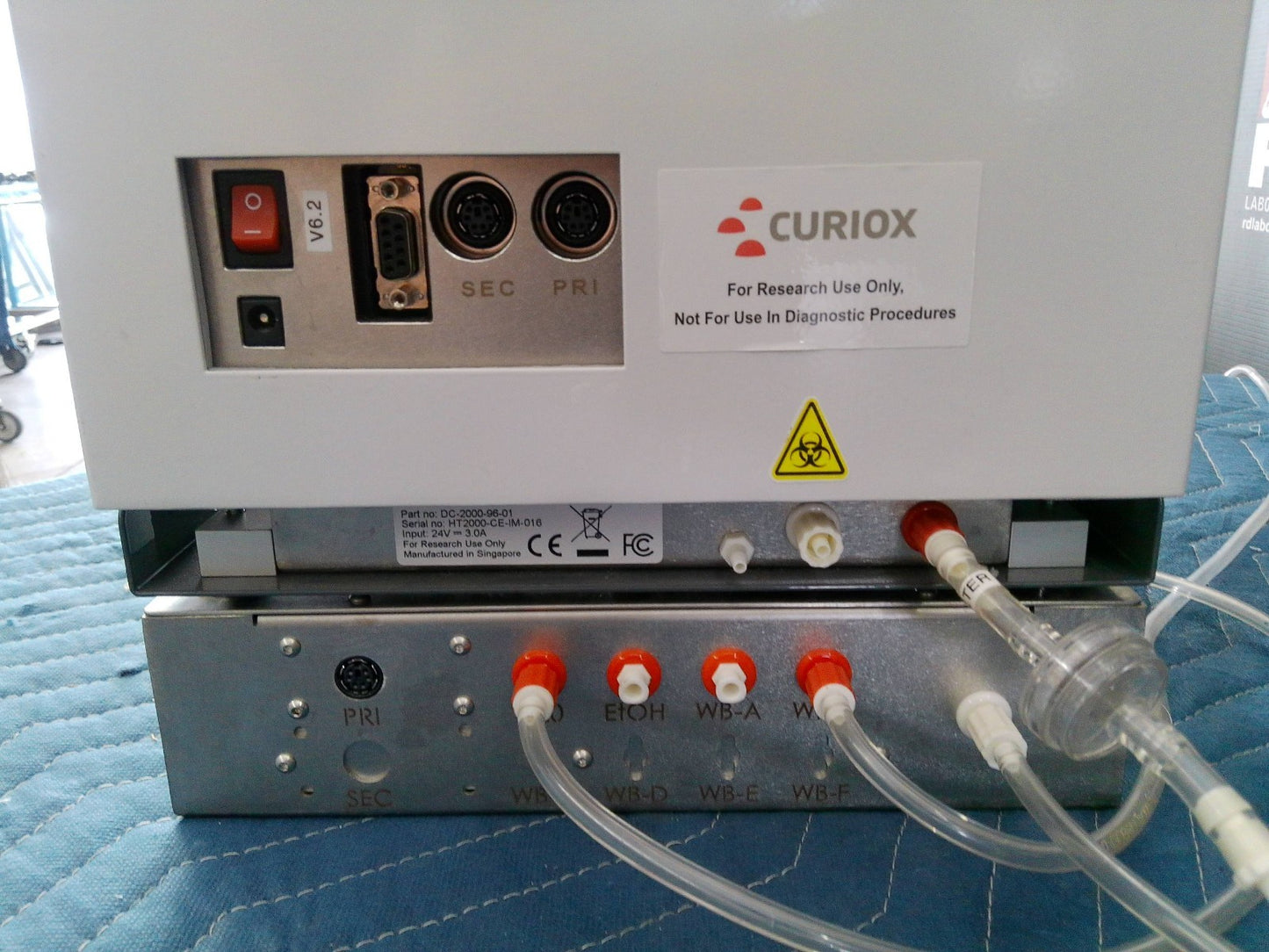 Curiox HT Buffer Exchanger 5 w/ HT2000 Laminar Wash Station 96
