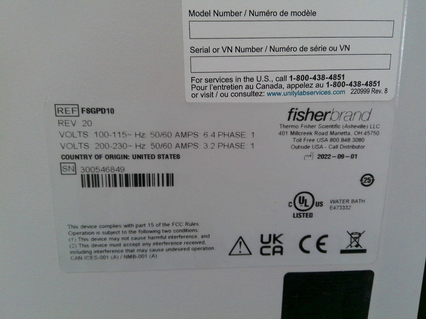 Fisherbrand Isotemp GPD10 General Purpose Deluxe Water Bath 10L FULLY TESTED