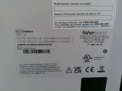 Fisherbrand Isotemp GPD10 General Purpose Deluxe Water Bath 10L FULLY TESTED