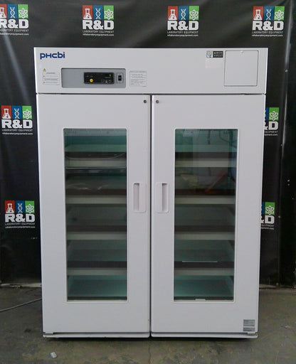 PHCbi MPR-1412R-PA Double Door Pharmaceutical +4C Refrigerator 48Cf 120v