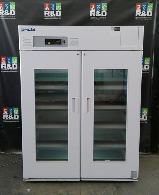PHCbi MPR-1412R-PA Double Door Pharmaceutical +4C Refrigerator 48Cf 120v