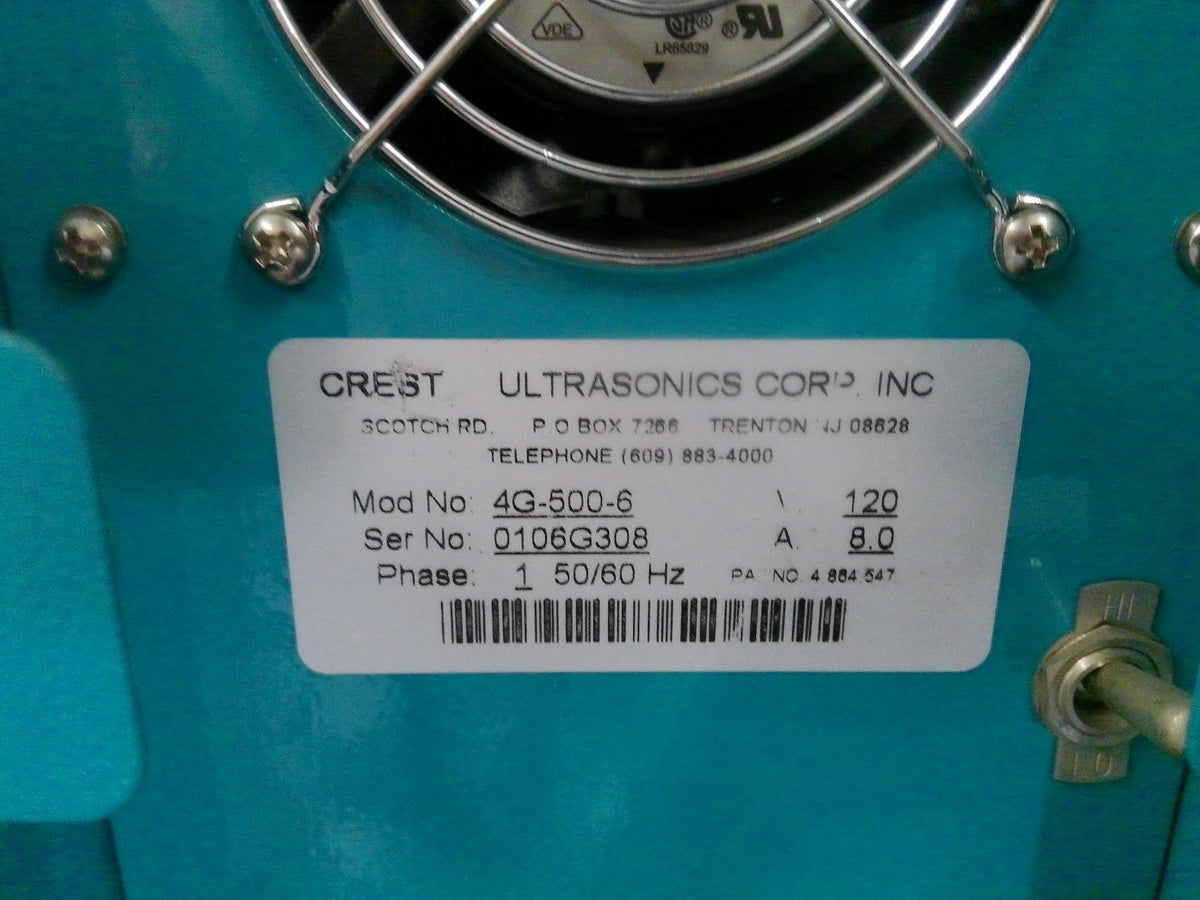 Crest Ultrasonics 4HT-1014-6-ST Cleaning Tank With Genesis 4G-500-6 Generator