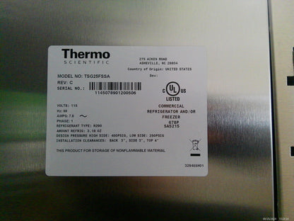 Thermo Sceintific TSG25FSSA -20C Laboratory Freezer 26.5Cf 120v FULLY TESTED