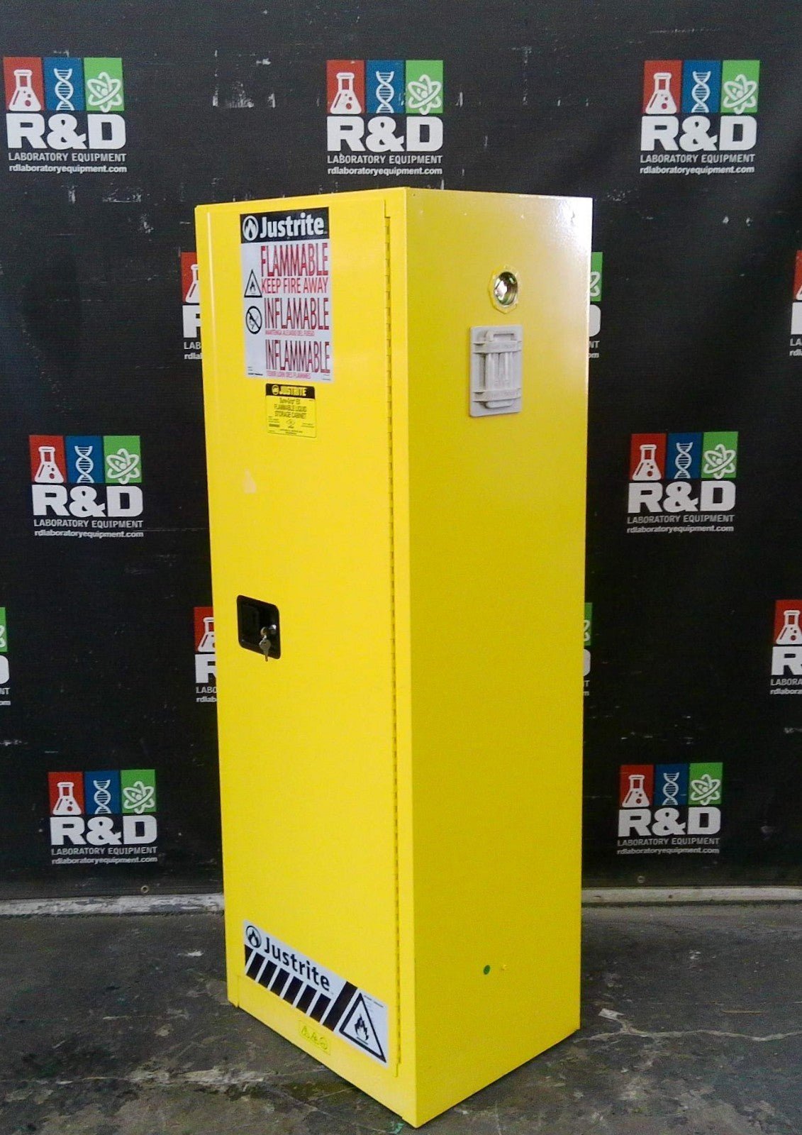 Justrite 892200 Flammable Storage Cabinet NON-Self Closing Doors 22 Gal
