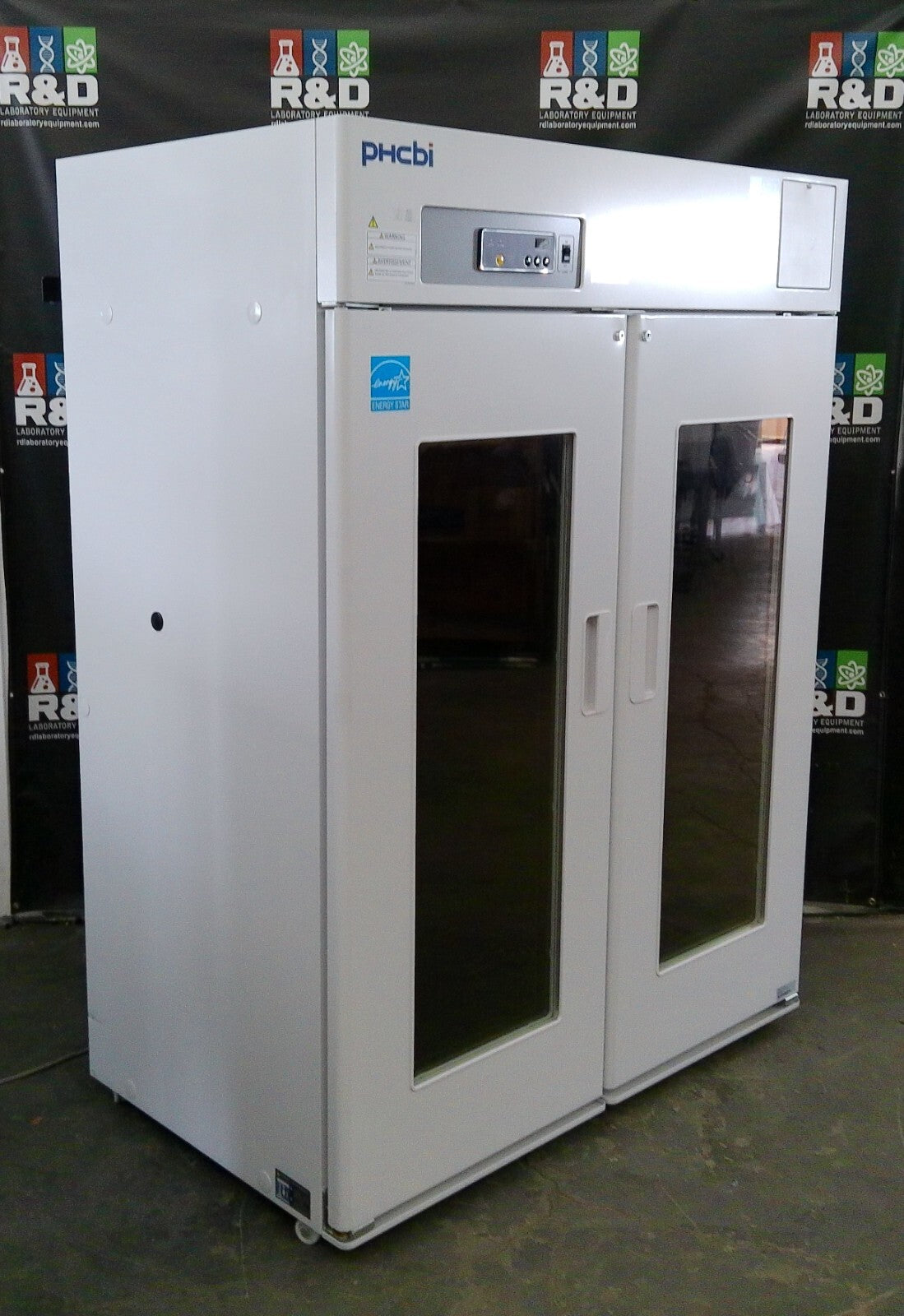 PHCbi MPR-1412R-PA Double Door Pharmaceutical Refrigerator 48Cf 120v