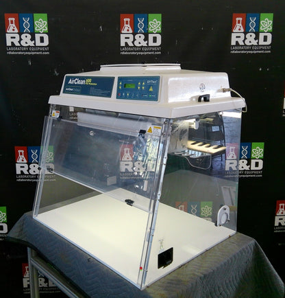 AirClean Systems PCR 3ft Laminar Flow Workstation w/HEPA & Blower, FULLY TESTED