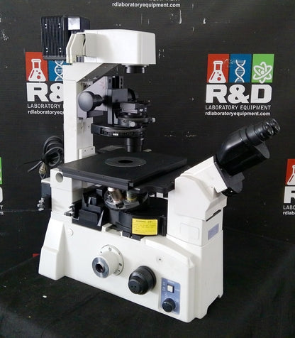 Nikon Eclipse TE2000-S Inverted Microscope W/ 2 Objectives, Lamp & Power Supply