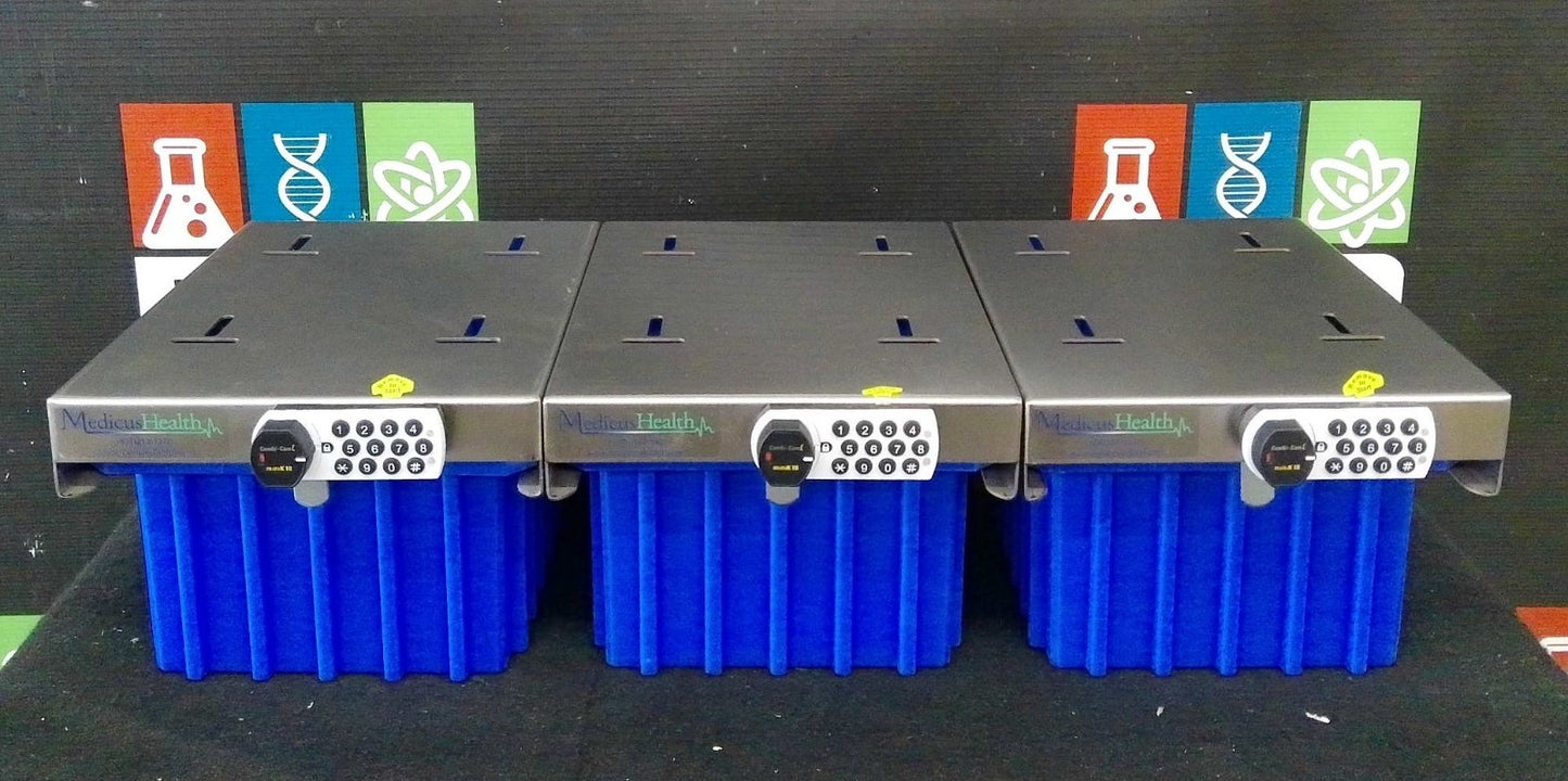 Medicus Health Combi-Cam MiniK 10 Locker Bins (Lot of 3)