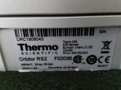 Thermo Scientific Orbitor RS2 Microplate Mover w/ 3 Racks & Motor Control Switch
