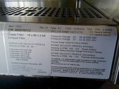Thermo Scientific 5ft 1353 A2 Biosafety/Biological Safety Cabinet w/UV +Warranty