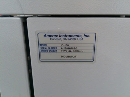 Amerex Instruments IncuMax IC150 Laboratory Incubator 5.3Cf