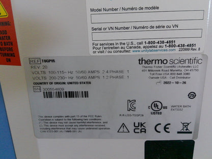 Thermo Scientific GP 05 Precision Water Bath 5 Liter Capacity TESTED