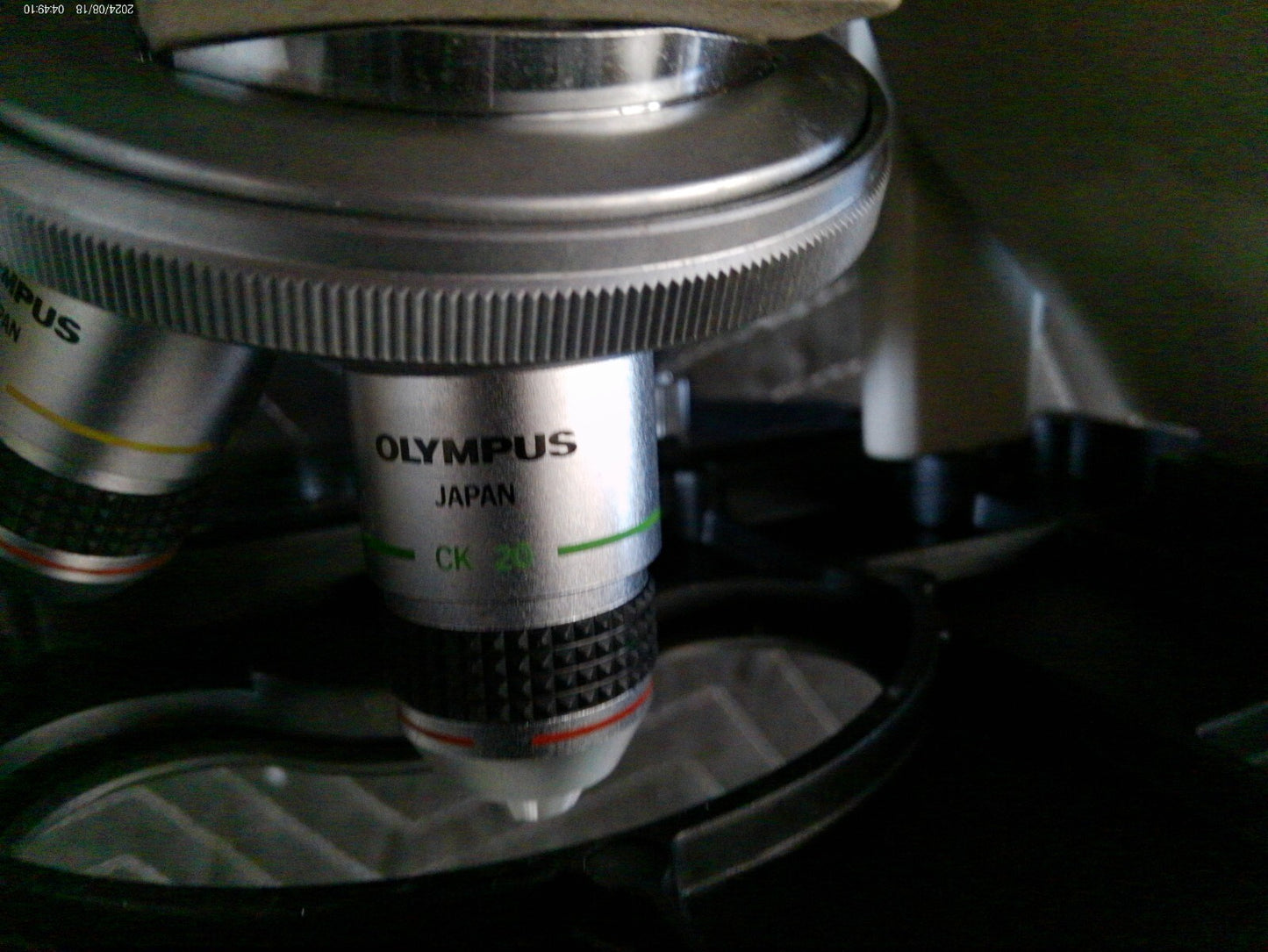 Olympus CK2 Inverted Phase Contrast Microscope With 3 Objectives, FULLY TESTED
