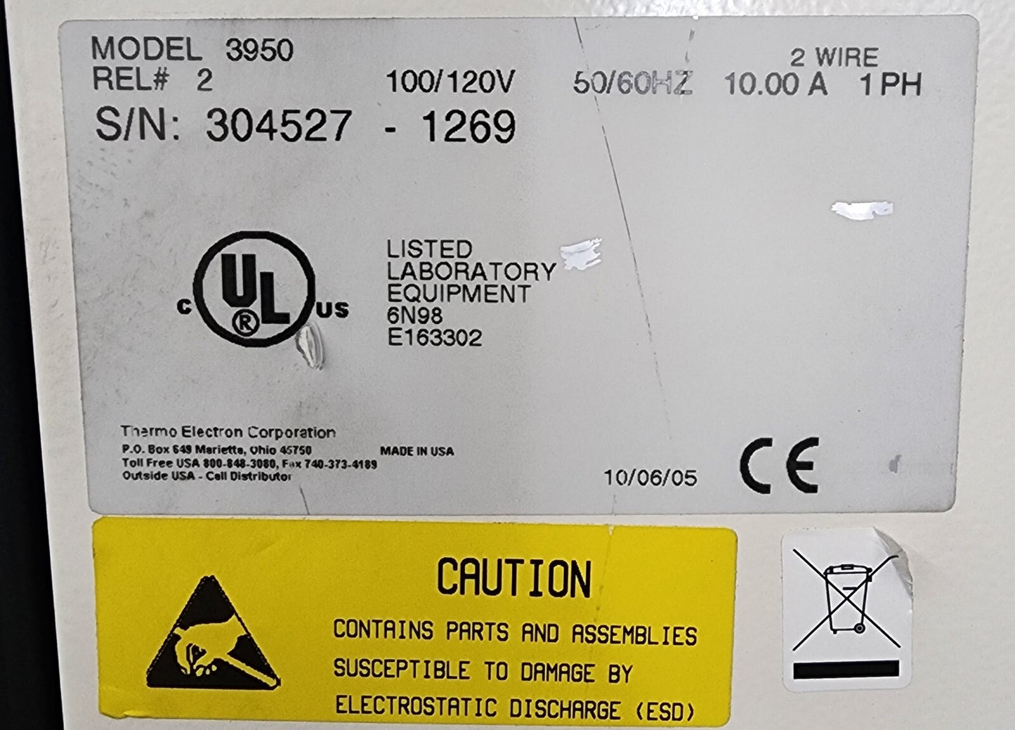 Thermo Forma 3950 Reach-In Large CO2 Incubator Environmental Chamber 29Cf