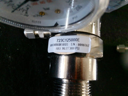 Harris 723C-125-000-E Ultra High Purity Brass Barstock Regulator (Lot of 5)
