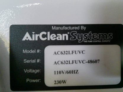 Airclean Systems AC632LFUVC 32" Airclean 600 PCR Workstation  w/UV & Fluorescent
