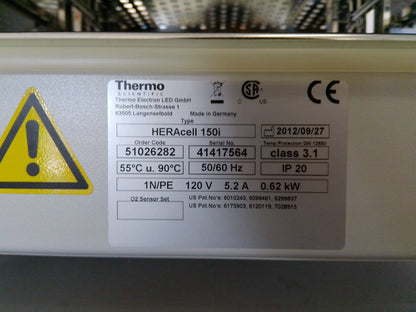 Thermo Heracell 150i Double Stack CO2 Incubators (2012) Calibrated