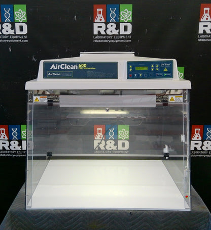 AirClean Systems PCR 3ft Laminar Flow Workstation w/HEPA & Blower, FULLY TESTED