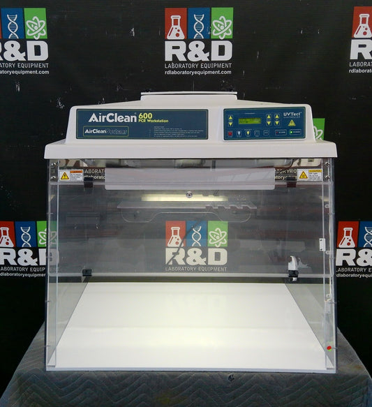 AirClean Systems PCR 3ft Laminar Flow Workstation w/HEPA & Blower, FULLY TESTED