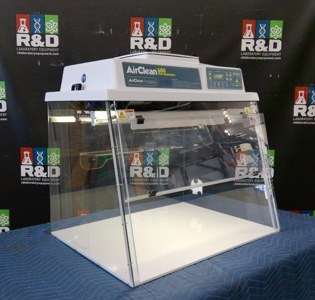 AirClean Systems PCR 3ft Laminar Flow Workstation w/HEPA & Blower, FULLY TESTED