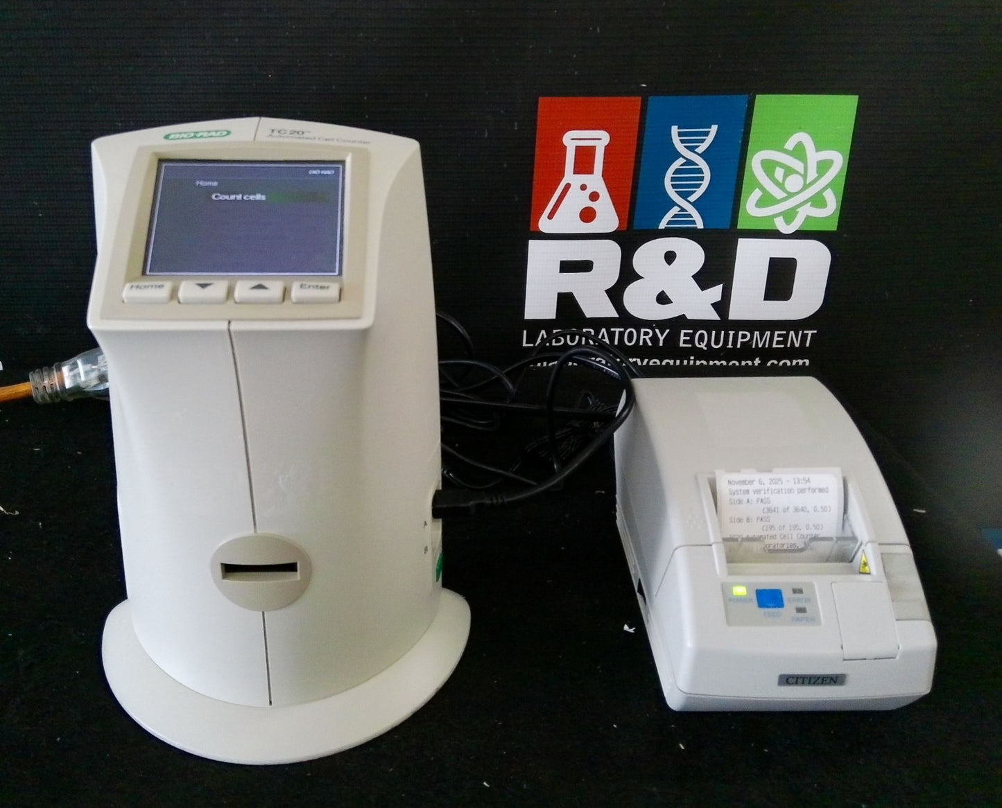 Bio-Rad TC20 Automated Cell Counter w/ Printer and Accessories